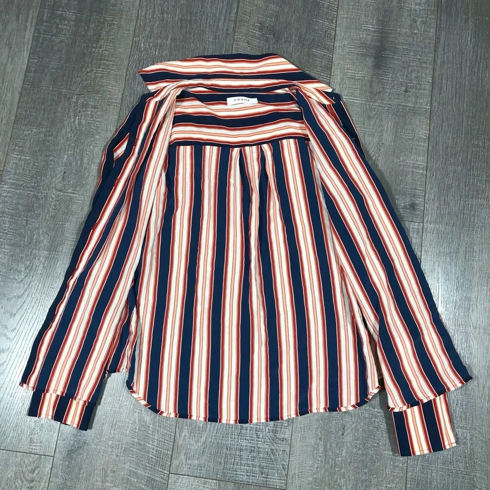 Frame Women’s Silk Shirt Button Down Fits like S/M (tags removed)